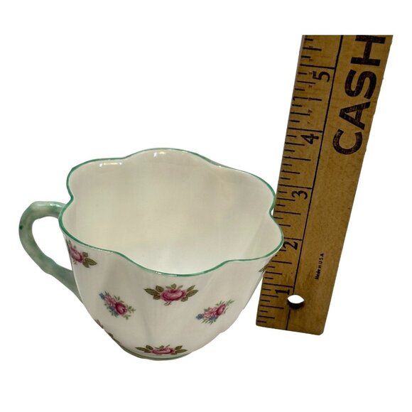Shelley Rose Bud Tea cup Saucer Rosebud Fine Bone China UK - Picture 14 of 14
